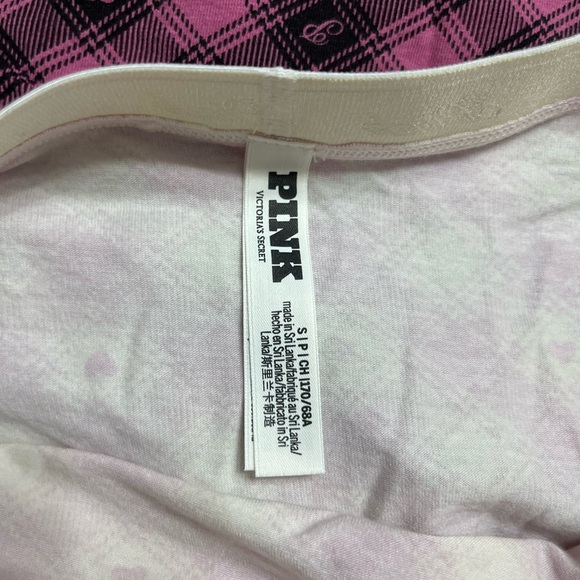 PINK Victoria's Secret Plaid and Solid Set - Black, Green, Pink, Purple - Picture 2 of 6